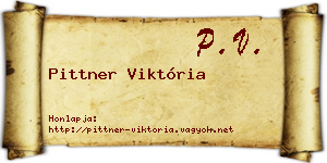 Pittner Viktória névjegykártya